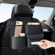 Multifunction Car Seat Side Organizer | Premium PU Leather Storage Bag