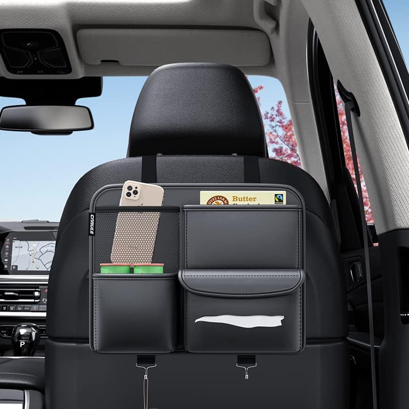 Multifunction Car Seat Side Organizer | Premium PU Leather Storage Bag