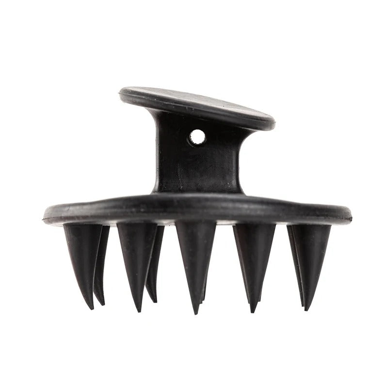 Head Cleansing & Scalp Massage Brush – Soft Bristles for Wet & Dry Use (Black color)