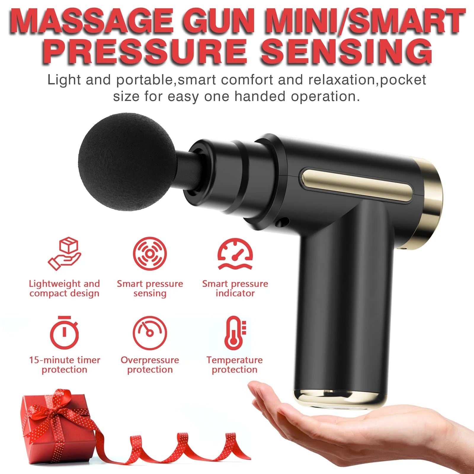4-in-1 Handheld Deep Tissue Muscle Gun Massager