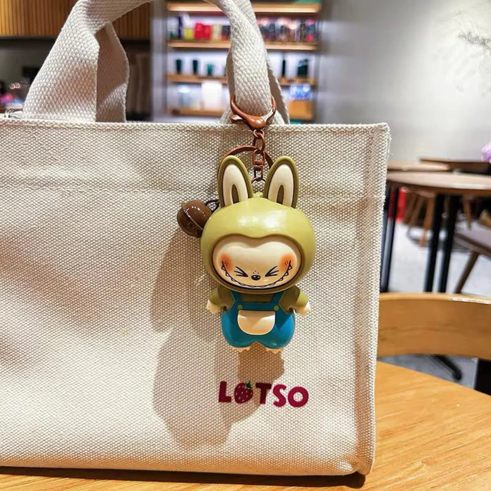 Labubu Face-Changing Mini Cartoon Keychain Toy