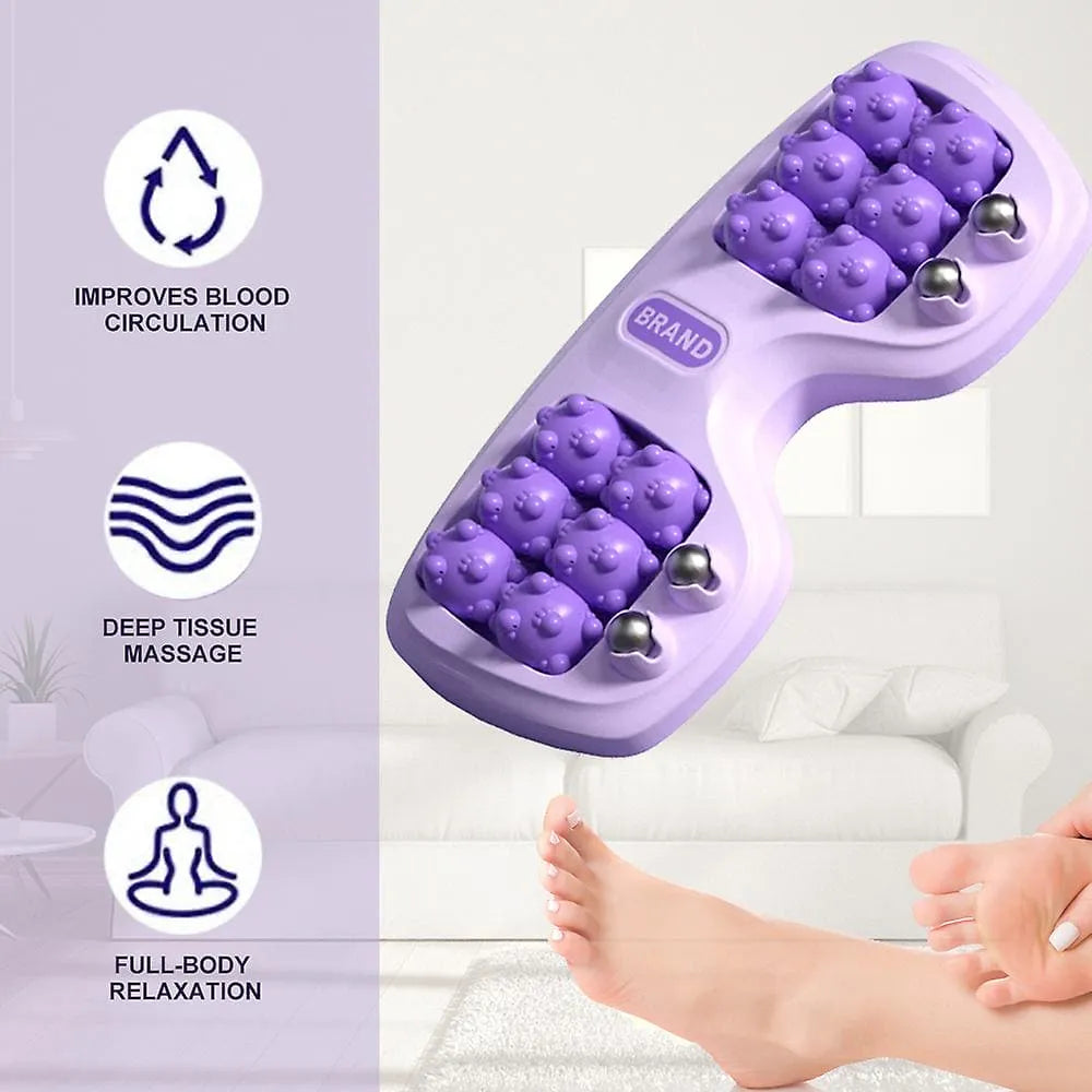 Manual Foot Massage Roller & Acupressure Point Stress Relief Device