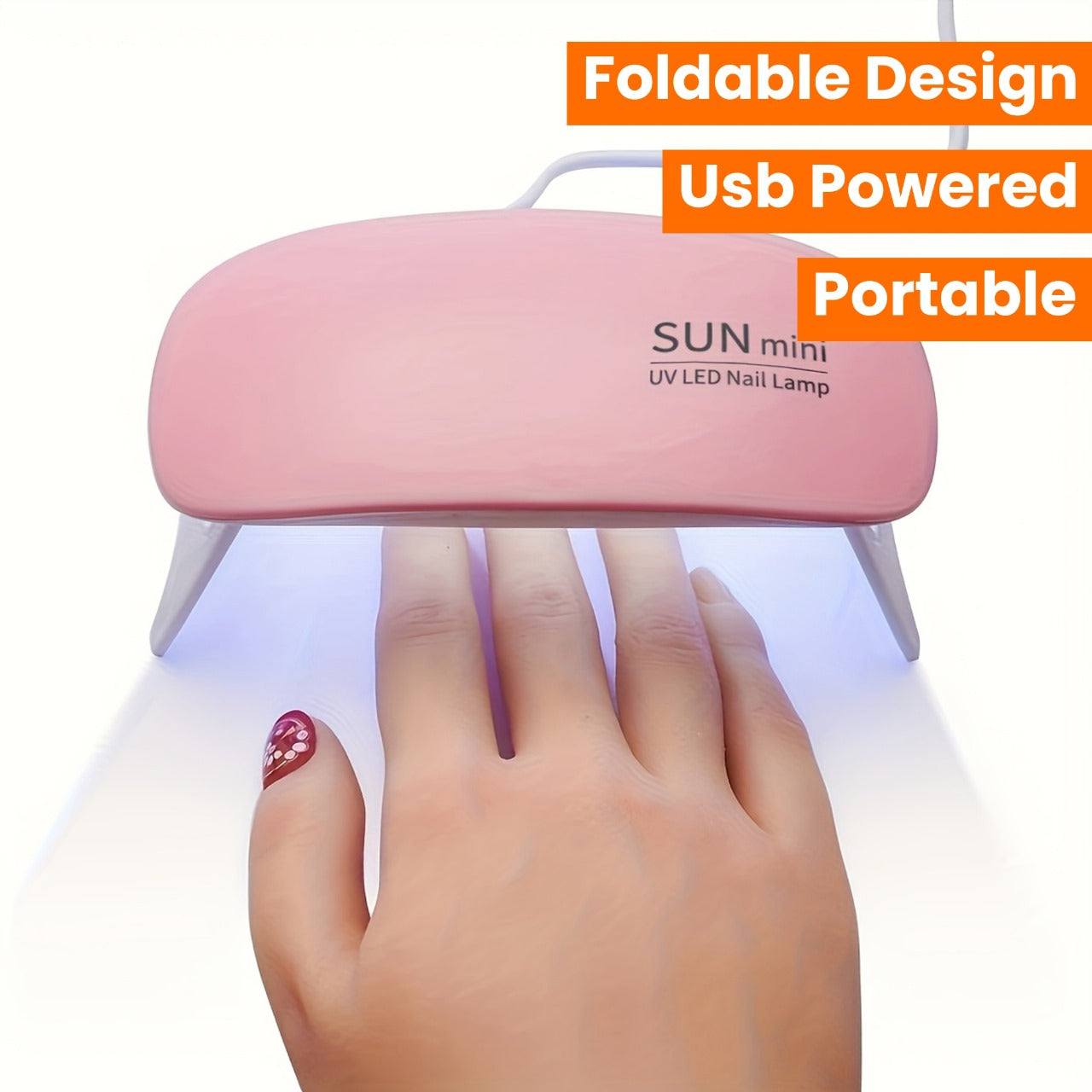 Mini UV LED Portable Nail Gel Curing Lamp with Timer (6W)