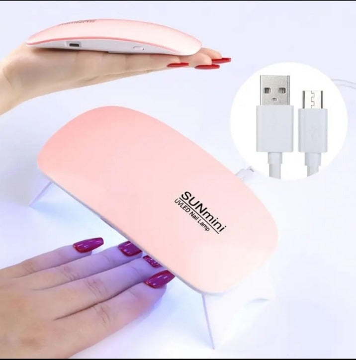 Mini UV LED Portable Nail Gel Curing Lamp with Timer (6W)