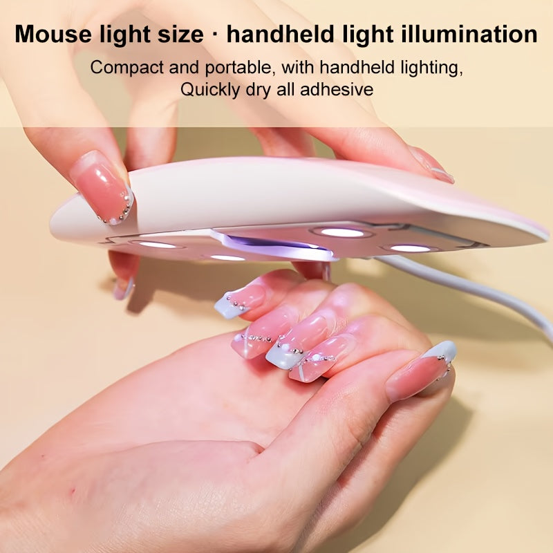 Mini UV LED Portable Nail Gel Curing Lamp with Timer (6W)