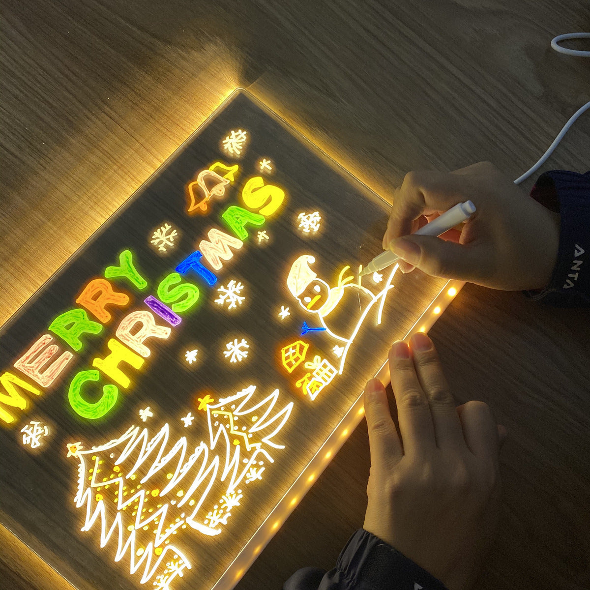 LED Acrylic Light-Up Writing Board (20x30 cm)