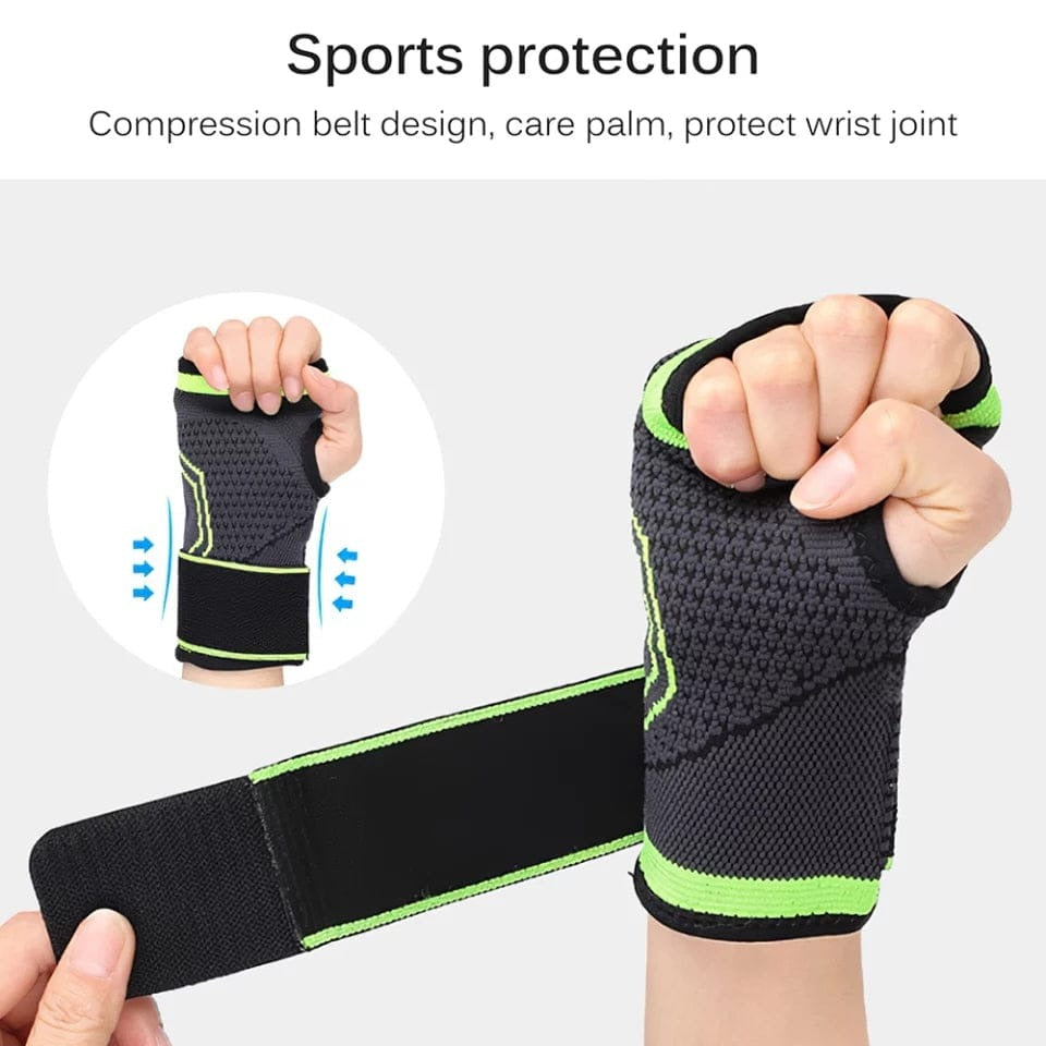 Professional Wrist Support Sleeve – Half-Finger Palm & Wrist Band