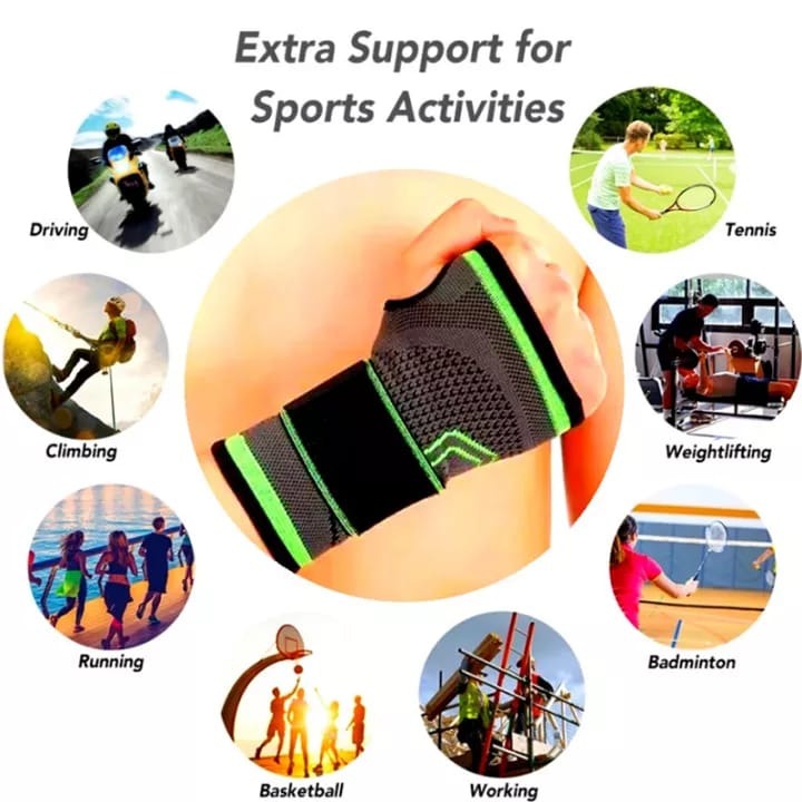 Professional Wrist Support Sleeve – Half-Finger Palm & Wrist Band