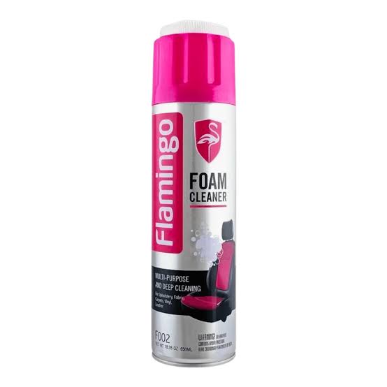 Flamingo Multi-Purpose Foam Cleaner (650ML) | Deep Cleaning Spray for Car Upholstery, Carpets, Leather & Hard Surfaces
