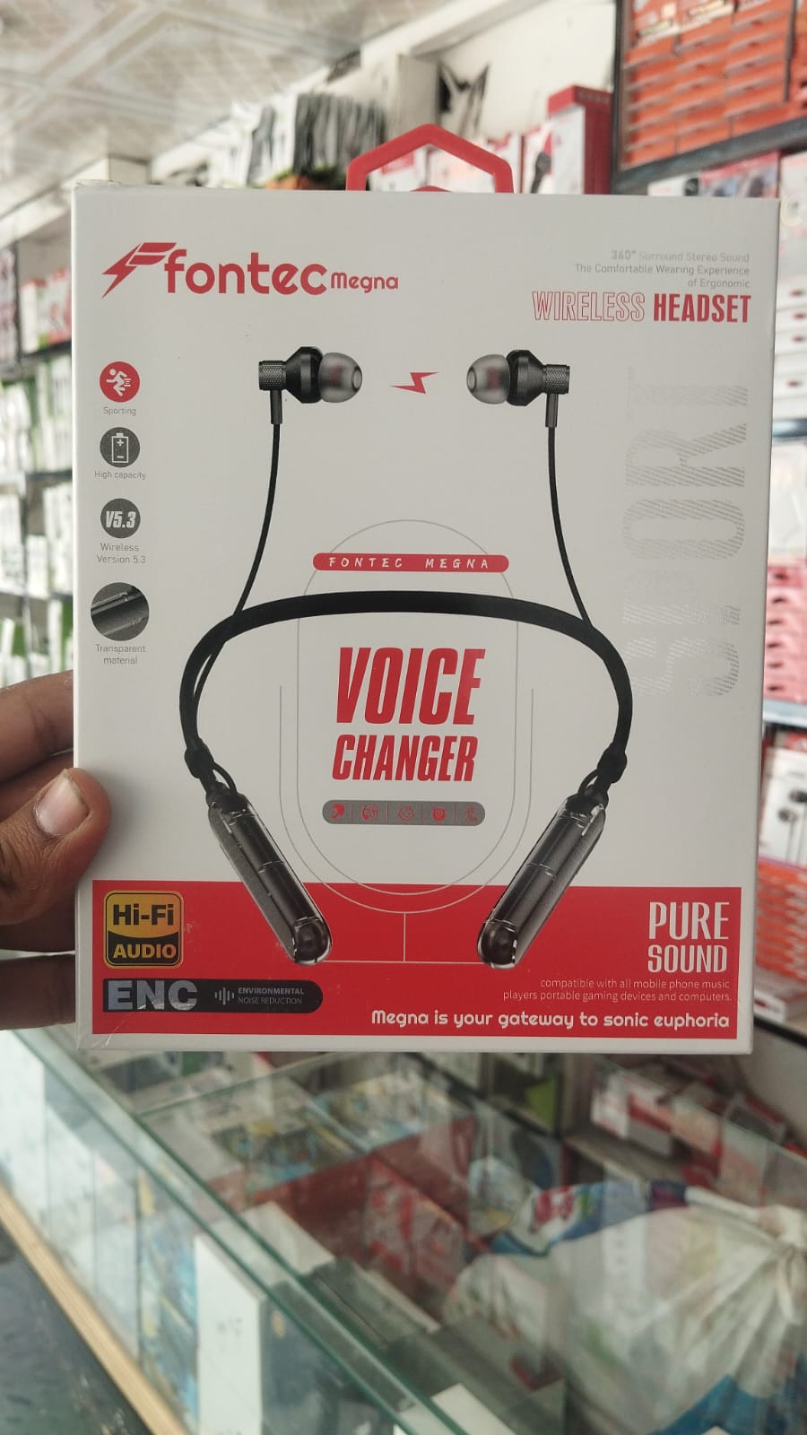 Fontec Magna Wireless Neckband with Voice Changer