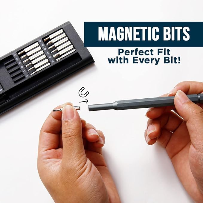 24‑in‑1 Compact Screwdriver Kit | High‑Precision Bits for Gadgets & Devices