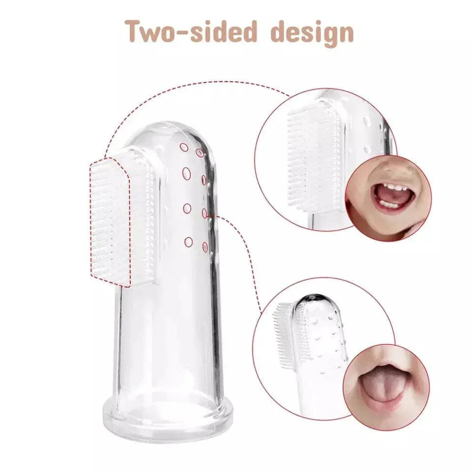 Baby Silicone Toothbrush - Soft Finger Toothbrush for Infants
