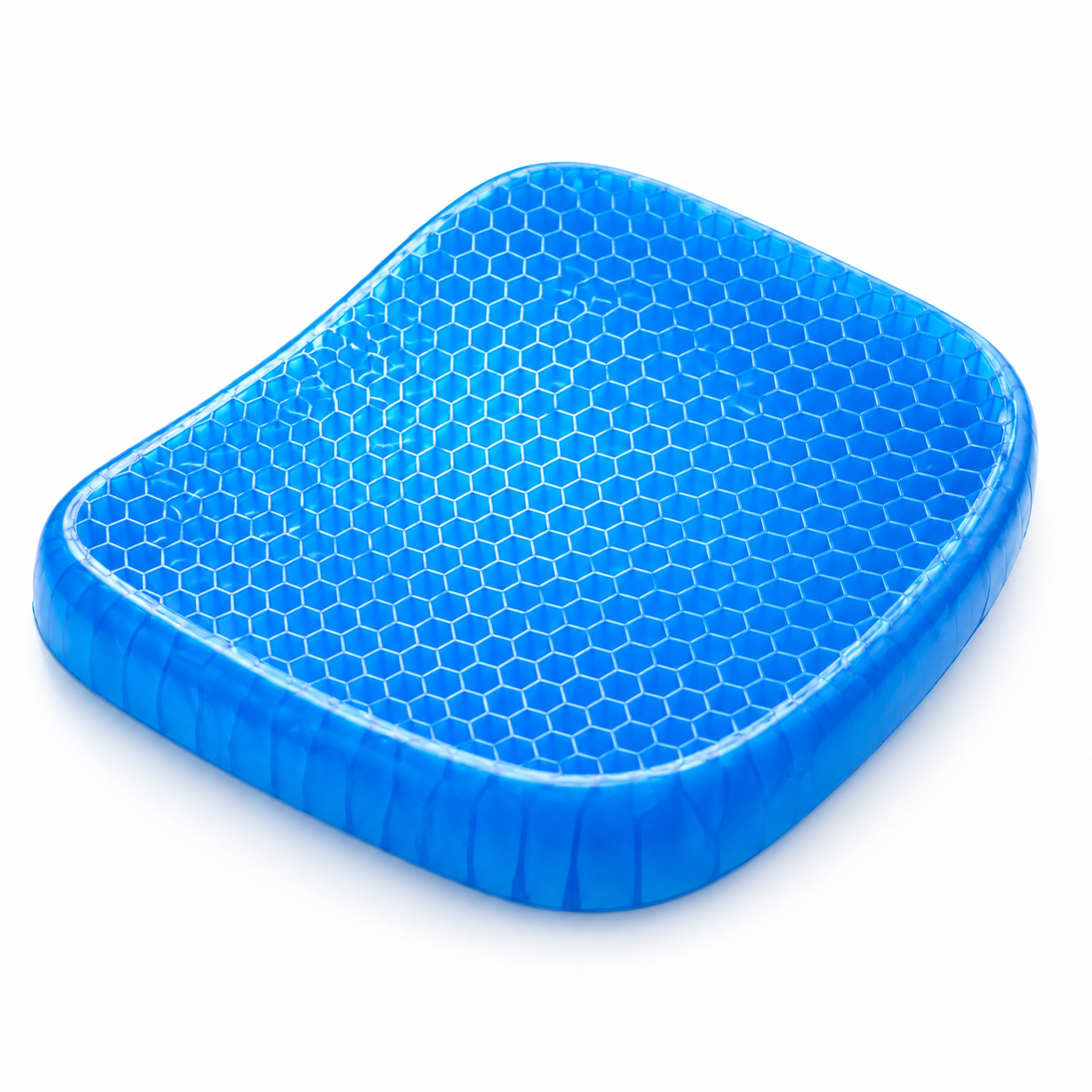Gel Seat Cushion - U-shaped Breathable Honeycomb Design Comfortable Cushion for Long Sitting