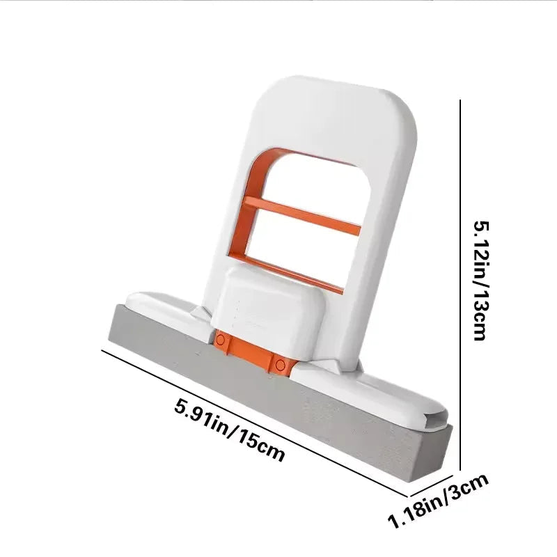 Handheld Folding Mini Mop – Lazy Sponge Mop for Kitchen & Glass Cleaning