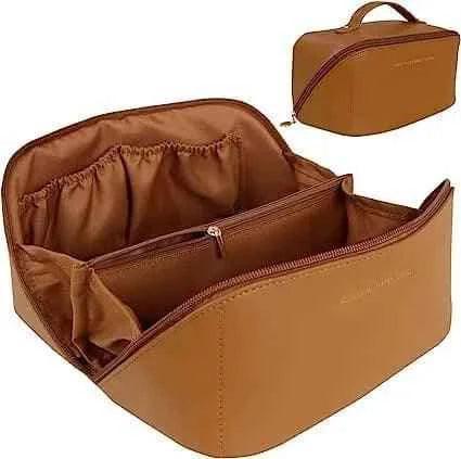Large Capacity Waterproof Travel Cosmetic Bag & Makeup Organizer (Black)