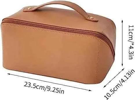 Large Capacity Waterproof Travel Cosmetic Bag & Makeup Organizer (Black)