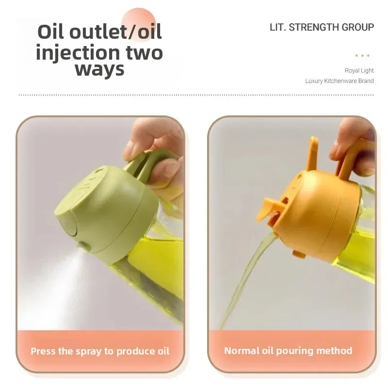 2 in 1 Leakproof Oil Dispenser Bottle for kitchen (500ML)