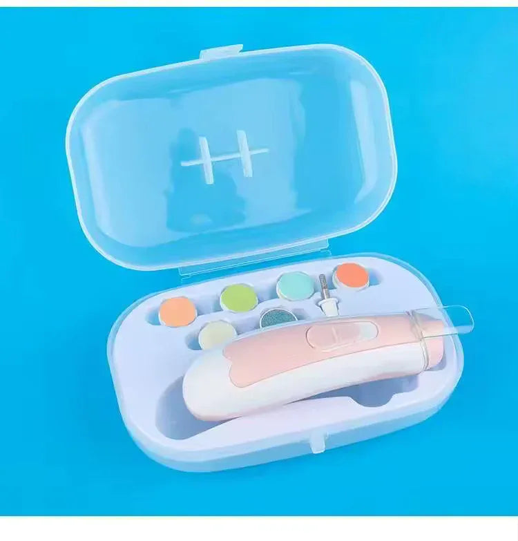 Electric Baby Nail Trimmer Set with 6 Attachments